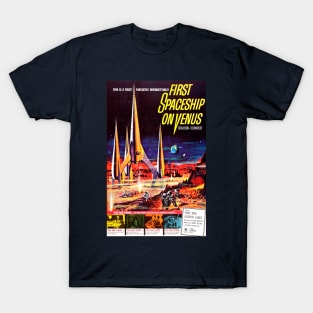 Classic Science Fiction Movie Poster - First Spaceship on Venus T-Shirt